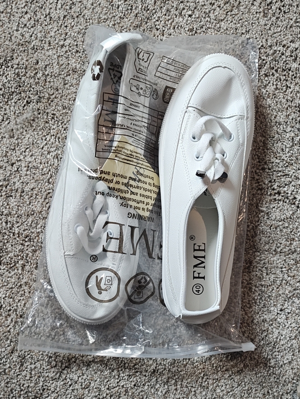 ME Makeover Essentials White Women's Lace-Up Casual Sneakers